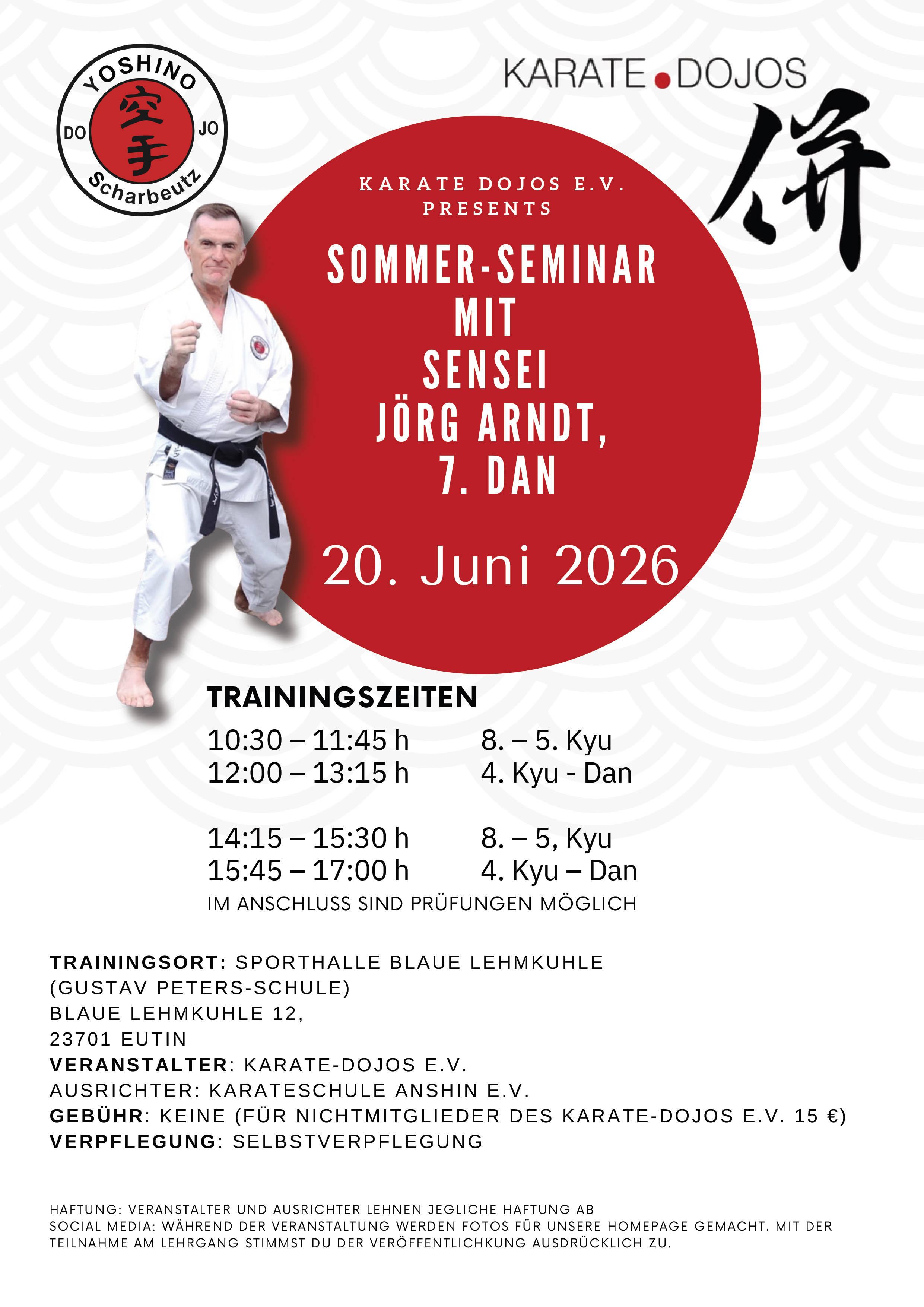 25.04.2026 - KARATE-LEHRGANG SENSEI SILVIO CAMPARI, 7.DAN - Karate Dojos